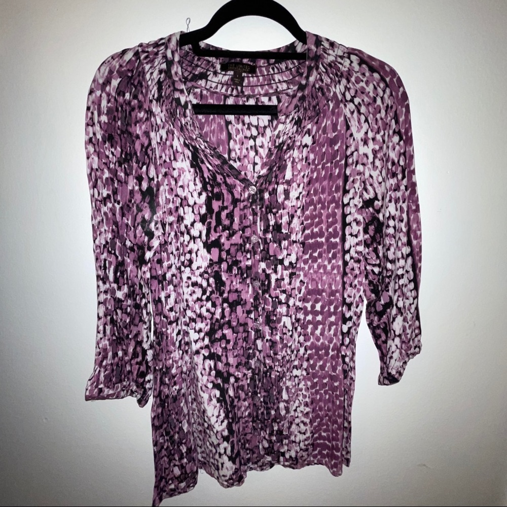 Purple pattern blouse